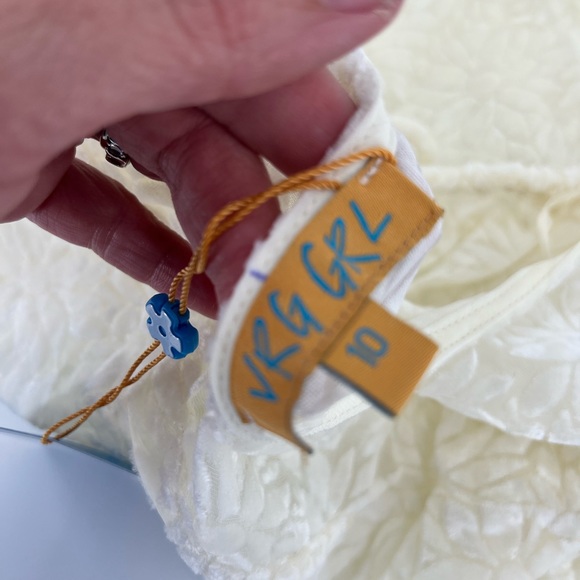 Sheer Cream Maxi Dress VRG GRL - Picture 14 of 16